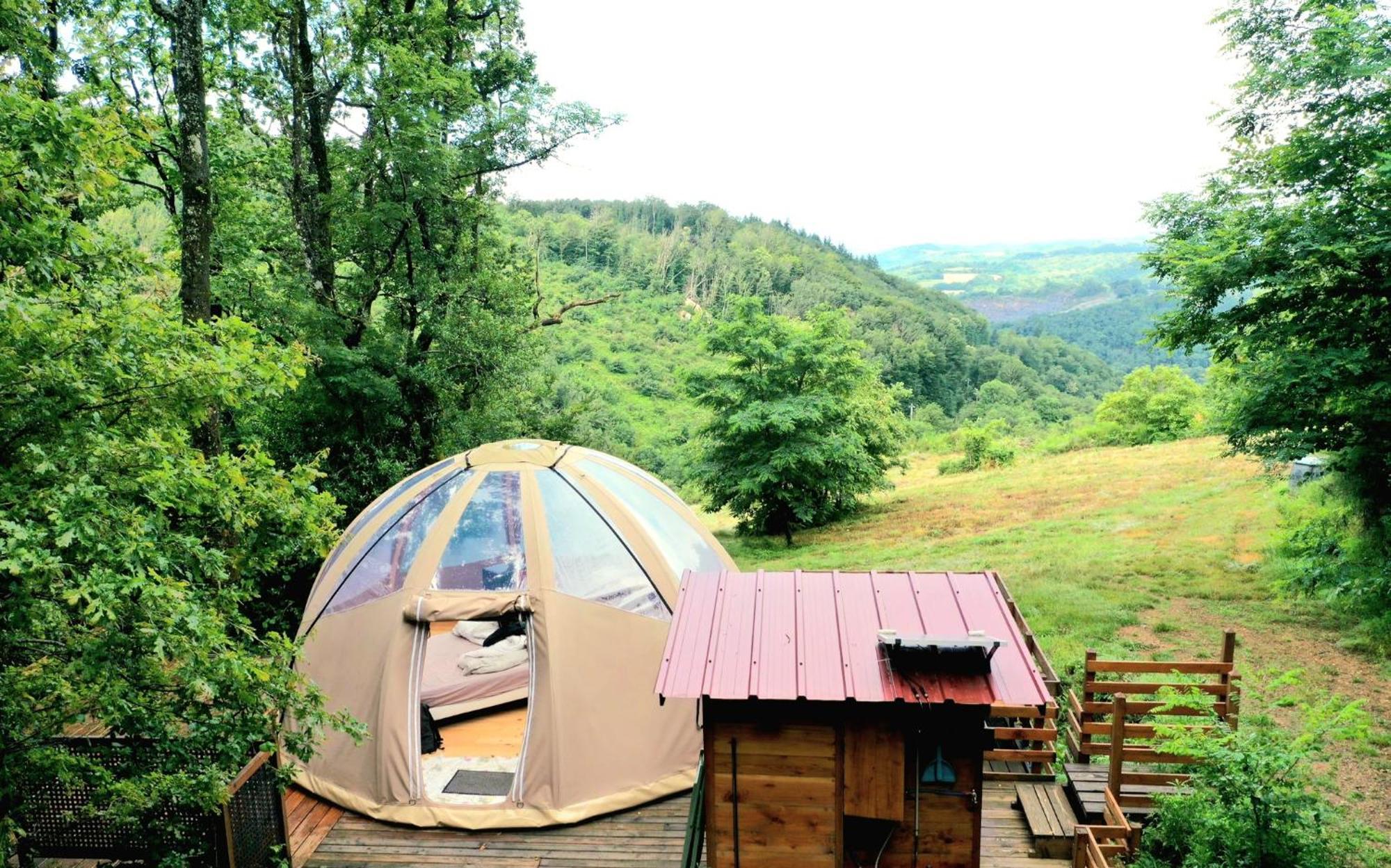 Hotel Le Mobil'Dome A Marie à Cambounes Extérieur photo